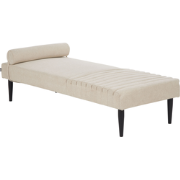 Beliani MAURIAC - Chaise longue-Beige-Polyester