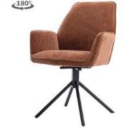 Tower living Amaro swivel armchair - fabric Nature color 500 Pearl cop...