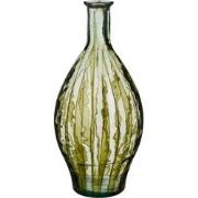 Mica Decorations Vaas Palermo - 28x28x60 cm - Glas - Transparant,Groen