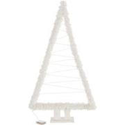 J-line - Kerstboom Touw Imitatiebont Wit Large - 64x13x109cm