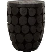 MUST Living Coffee table Cone high,46xØ36 cm, teakbranch black with na...