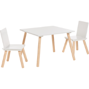 Beliani WRINGLEY - Kindertafel met stoelen-Wit-MDF