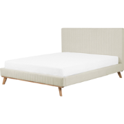 Beliani TALENCE - Tweepersoonsbed-Beige-Chenille