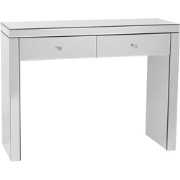 Beliani MARLE - Kaptafel-Zilver-Glas