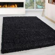 Tapijtenloods Basic Shaggy vloerkleed Antraciet Hoogpolig- 300x400 CM