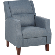 Beliani EGERSUND - TV-fauteuil-Blauw-Polyester