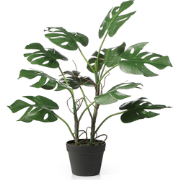 Kunstmatige Monstera in groene pot H75