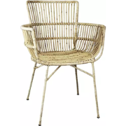 Stoel Rattan/ Iron Blond