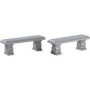 Plaza bench set of 2