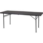 Vouwtafel zwart 182x67x73 cm