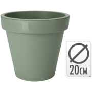 Bloempot ek rond 20cm groen