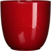 3 stuks - Bloempot Pot rond es/10.5 tusca 11 x 12 cm d.rood Mica