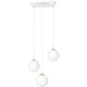 retro hanglamp Royal Wit 3-lichts