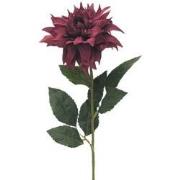 Kunstbloem dahlia boroodeaux, 58 cm