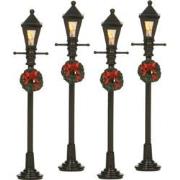 Lantern 4 pieces battery operated h10,5cm