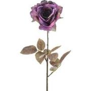 Kunstbloem rose zoe purple, 68 cm