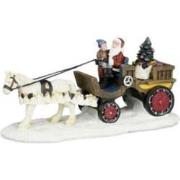 Santa on his sleigh l17b7h8 cm