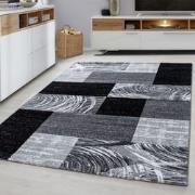 Tapijtenloods Parma Design Vloerkleed Zwart / Grijs Laagpolig- 200x290...