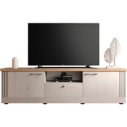 TV-meubel met 1 nis, 2 deuren en 1 lade L211 cm - COUNTRY