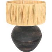 Anne Lighting tafellamp Lyons - zwart - hout - 40 cm - E27 fitting - 3...