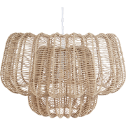 Beliani SAISI - Hanglamp-Beige-Papier touw