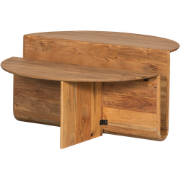 BePureHome Jaws Salontafel - Acaciahout - Naturel - 45xø90