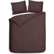 Heckett & Lane Dekbedovertrek Diamante Marsala Brown 240 x 200 220 cm ...