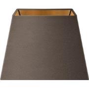 Fluweel - Velvet Lampenkap - Rectangle - Grey + goud - Luxe stijl - 20...