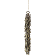 Decoratieve dennenappel kerst hanglamp in brons bruin ijzer H13