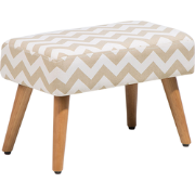 Beliani TAKOMA - Hocker-Beige-Katoen