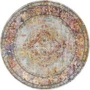 Tapijtenloods Picasso Keshan Vintage Rond Vloerkleed Multi / Beige Laa...