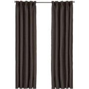 Larson - Luxe effen blackout gordijn - met haken - 3m x 2.5m - Chocola...