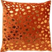 Dutch Decor TINO - Sierkussen velvet 45x45 cm Potters Clay - oranje - ...