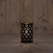 B.O.T. Indoor Blackgold Lantern 12X 19 cm Star Pattern