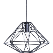 Beliani GUAM - Hanglamp-Zwart-Staal