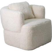 Draaifauteuil Beige Fluffy - Zithoogte 43cm - Ollie