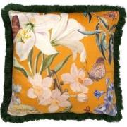 Dutch Decor HANNA - Kussenhoes 45x45 cm - bloemen - vlinders - franjes...