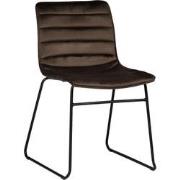 PoleWolf - Ripple chair - Velvet - Espresso