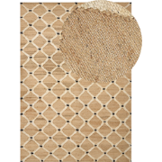 Beliani KALEKOY - Gevlochten-Beige-Jute