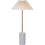 Beliani BALUARTE - Tafellamp-Beige-Linnen