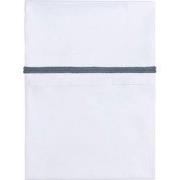 Baby's Only Wieglaken gebreide bies - Granit/Wit - 80x100 cm - 100% eg...