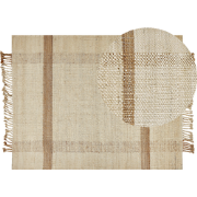 Beliani YELMEZ - Gevlochten-Beige-Jute