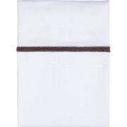 Baby's Only Ledikant laken gebreide bies - Cacao/Wit - 120x150 cm - 10...