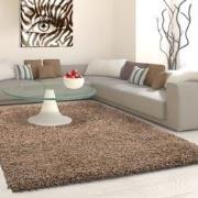 Tapijtenloods Basic Shaggy vloerkleed Caramel Hoogpolig- 60x110 CM