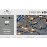 3 stuks - Kerstverlichting buiten 80 lampjes warm wit