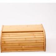 Decopatent® Broodtrommel met rolluik - Bamboe houten brooddoos met Sch...