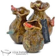 Villa Pottery  Gele tuit vaas Santiago - Hoog