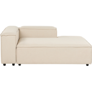 Beliani ARDAL - Chaise longue-Beige-Polyester