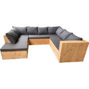 Wood4you - Loungeset 14 douglas - incl kussens