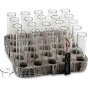 Villa Pottery  Vaas Bhutan woodtube - 27.5x27.5x14.5